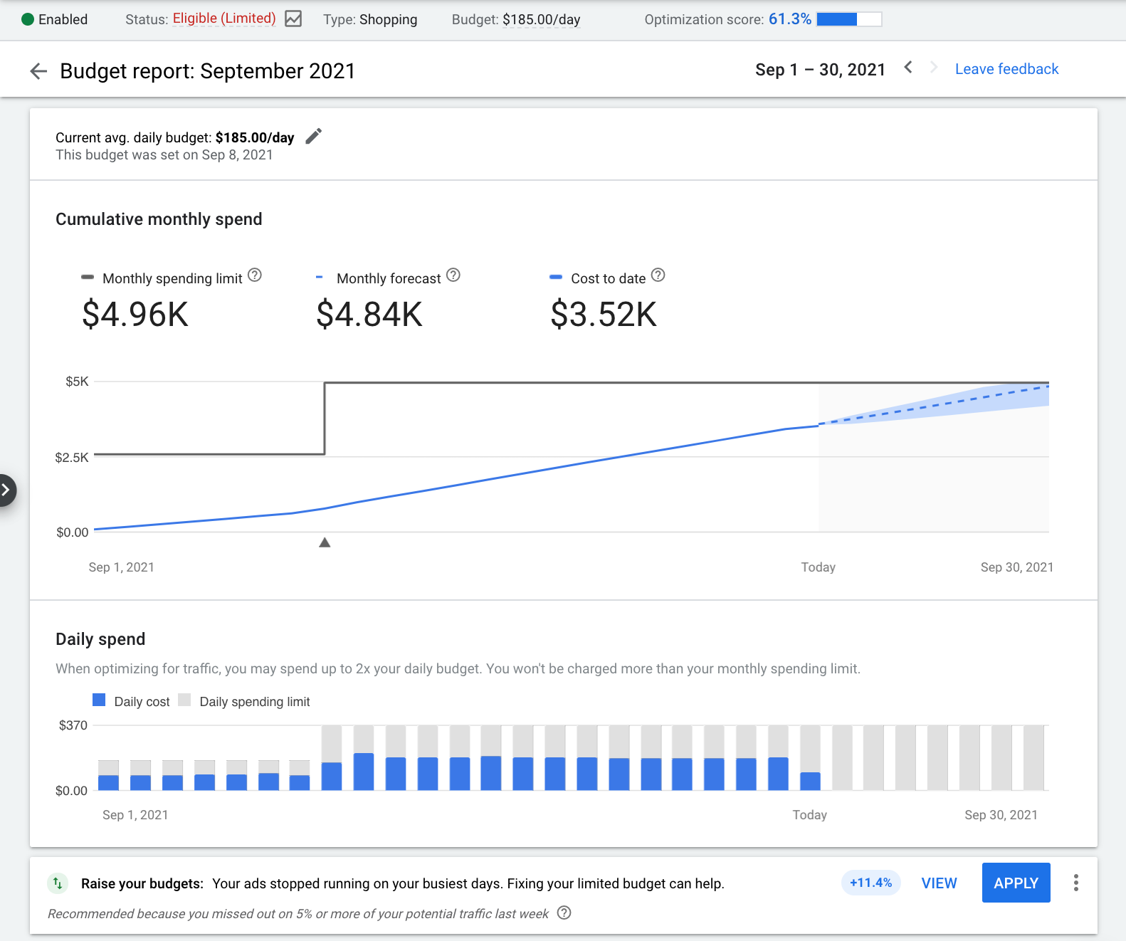 Professional Google Ads Management Services include budget and ad spend assessment